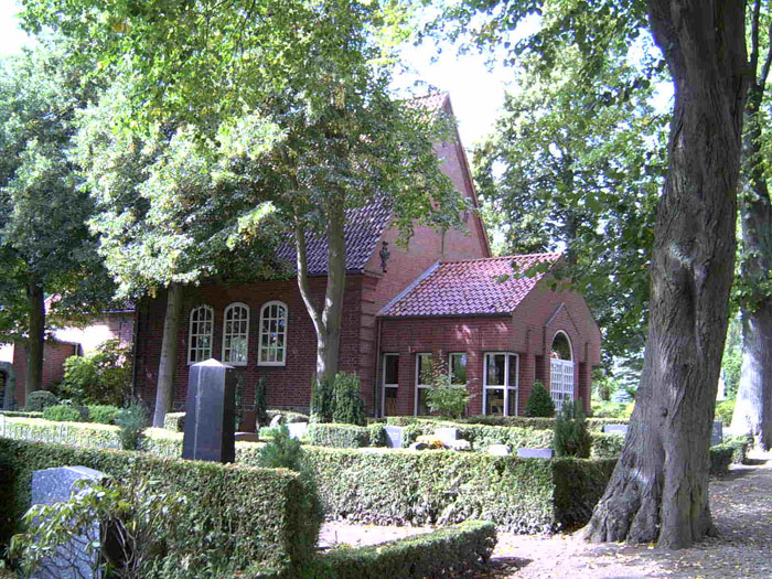 Seitenansicht der Kapelle
